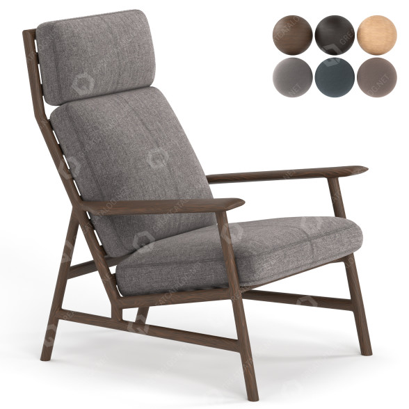 Sessel Philosophers 3D-Modell