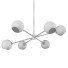 Kronleuchter West Elm Staggered Glass 6-Light - Milk - Moxito