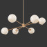 Kronleuchter West Elm Staggered Glass 6-Light - Milk - Moxito
