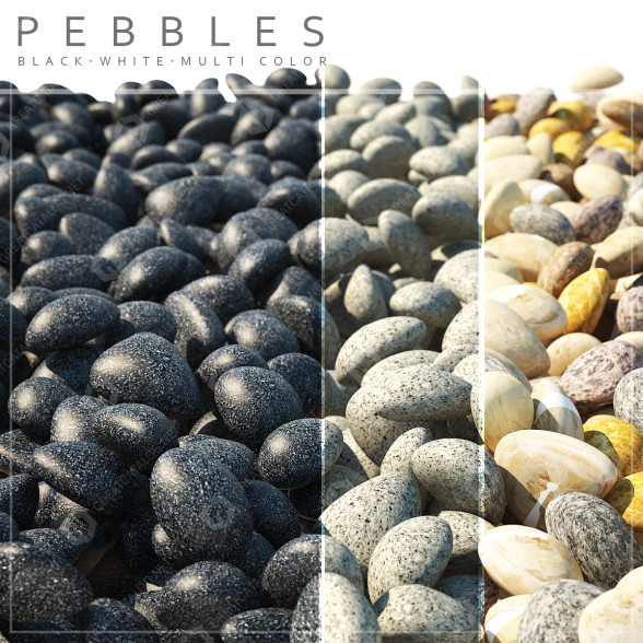 Облицювальний камінь Pebbles 3D модель