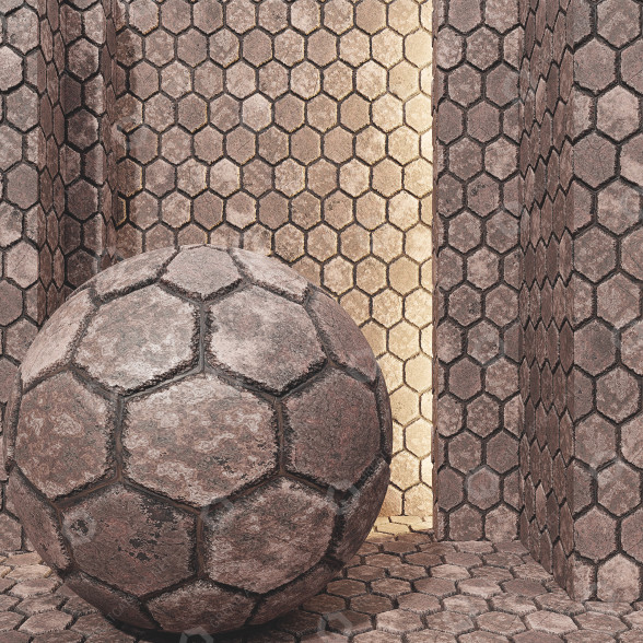 Ziegelstein N 014 Seamless 3D-Modell