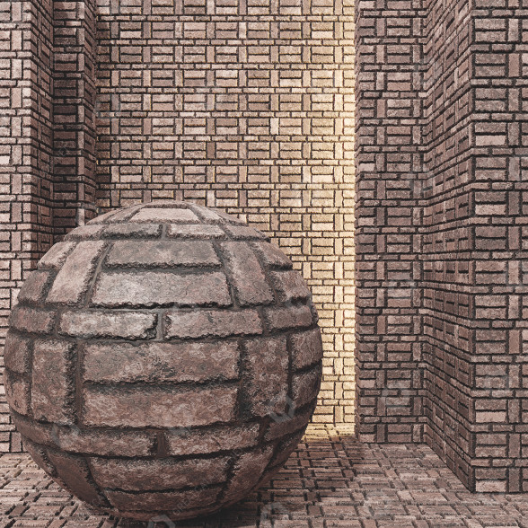 Кирпичи N 013 Seamless 3D модель