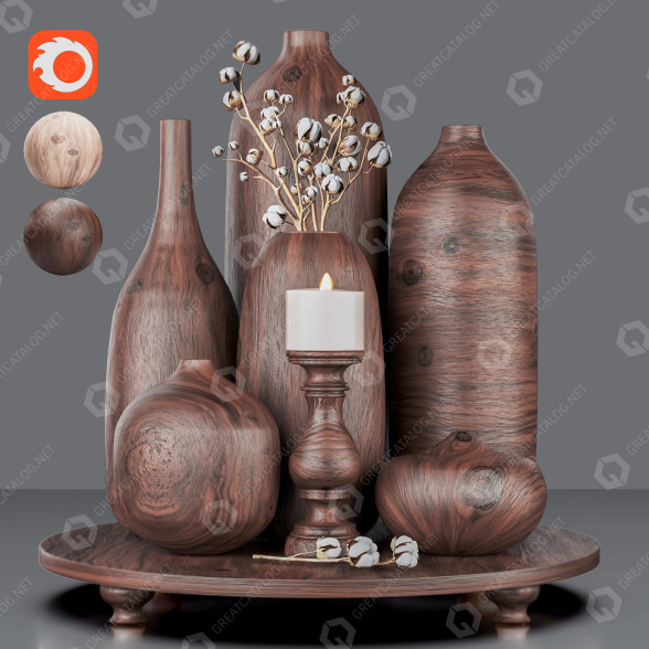 Dekor Set 3D-Modell