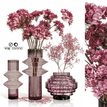 Вази та рослини Set Pink Bouquet
