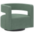 Fotel LexMod Spin Cutaway Performance Velvet Swivel Purple and Green - Anor3D