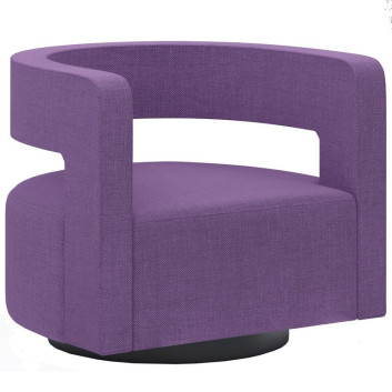 Крісло  LexMod Spin Cutaway Performance Velvet Swivel Purple and Green 3D модель