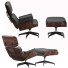 Fotel i pufa Lounge Mid Century - Anor3D