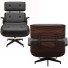 Fotel i pufa Lounge Mid Century - Anor3D