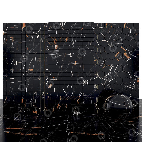 Плитка Sahara Noir Marble 04 3D модель