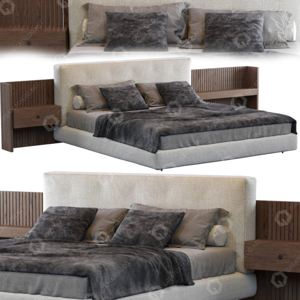 Ліжко Minotti Brasilia 3D модель