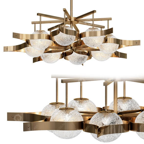 Kronleuchter Candela 24 Golden 3D-Modell