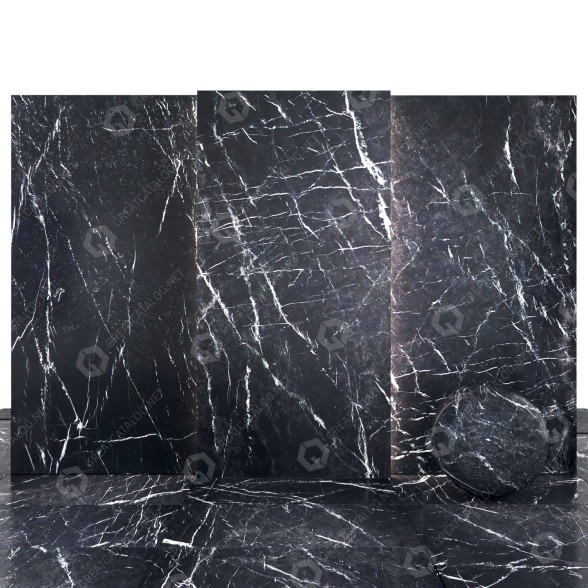 Carrelage Black Marquina Marble 03 modèle 3D