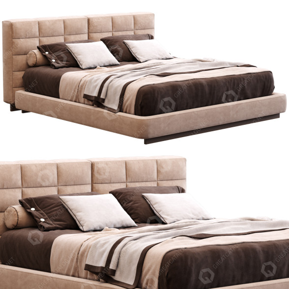 Ліжко Minotti Lawrence 3D модель
