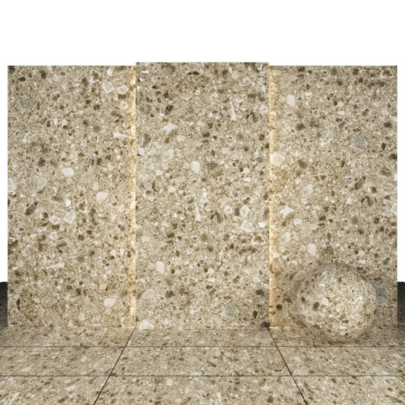 Płytka Terrazzo Beige Stone model 3D