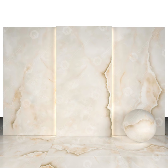 Fliese White Beige Marble 3D-Modell