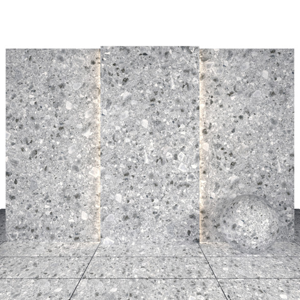 Tile Terrazzo Light Stone 3D model