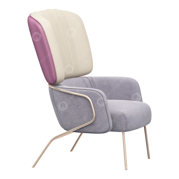 Fauteuil Missana Coton modèle 3D