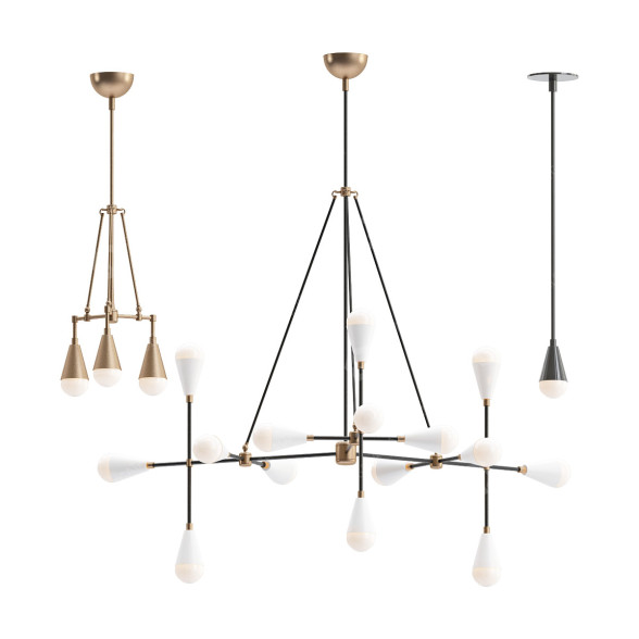 Lampes suspendues Apparatus Triad modèle 3D