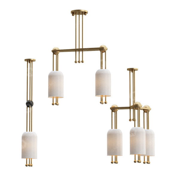 Pendant Lamps Apparatus Lantern 3D model