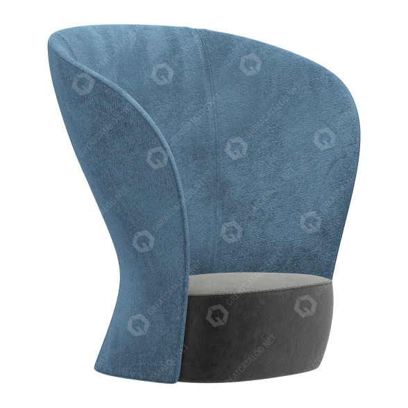 Armchair +Halle Shelter 3D model