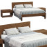 Кровать и тумбочки West Elm Wood - ED-MONTE