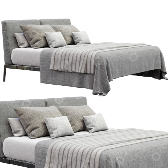 Bed Flexform Lifesteel 3D model