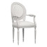 Krzesło Paige Round Natural Linen - Scana