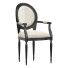 Krzesło Paige Round Natural Linen - Scana