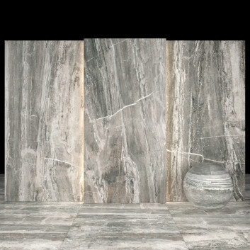 Tile Arabesque Silver Marble