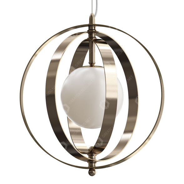 Lampa wisząca Three Rings Gold Satellite model 3D