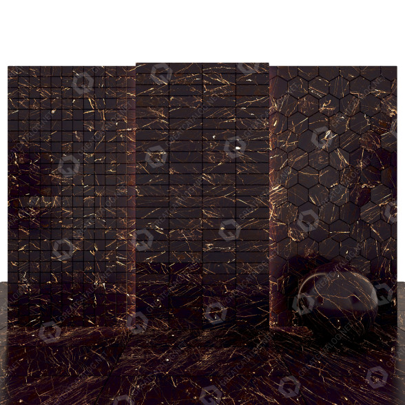 Carrelage Armani Brown Marble modèle 3D