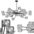 Żyrandol Candela Silver Glass 009 - Slave of Creator