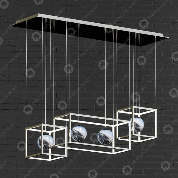 Lampe suspendue Candela Geometric 03 modèle 3D