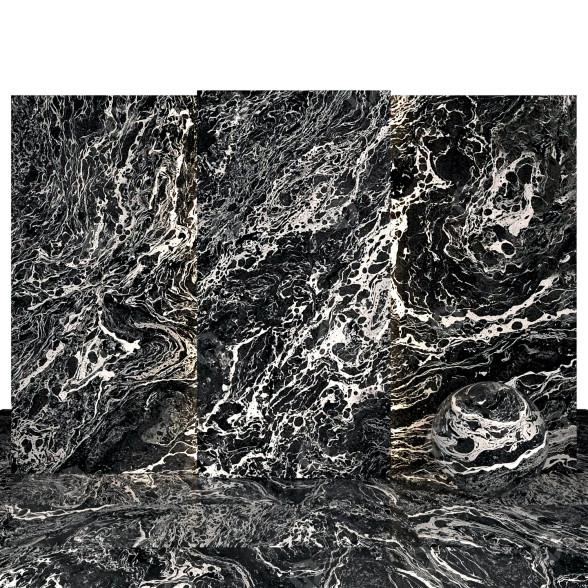 Tile Liquid Moon Marble 01 3D model