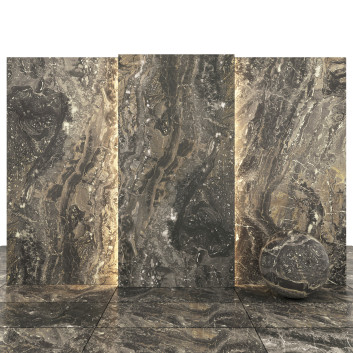 Плитка Nebula Dark Gray Marble