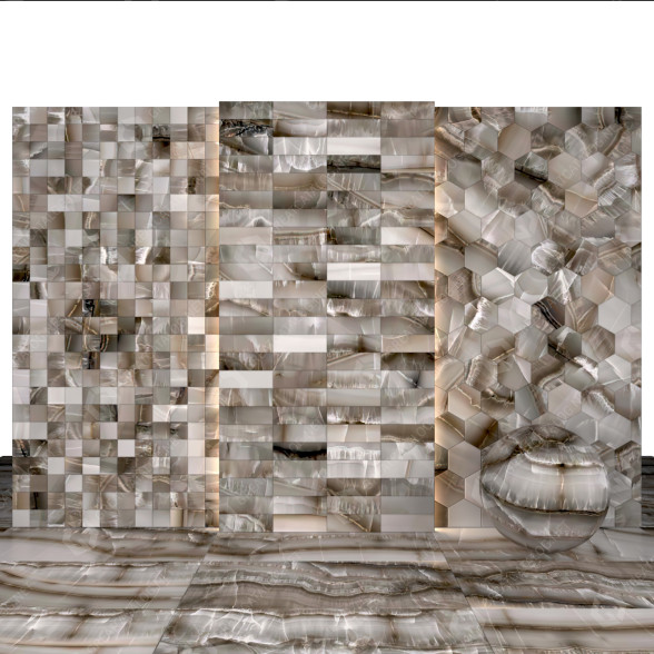 Плитка Akoya Ocean Marble 3D модель