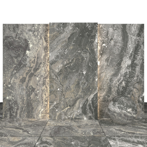 Płytka Nebula Light Gray Marble model 3D