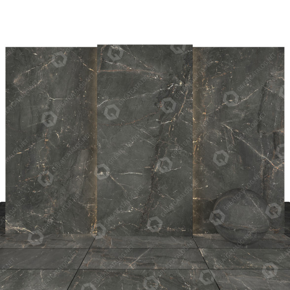 Плитка Precious Dark Gray Marble 3D модель