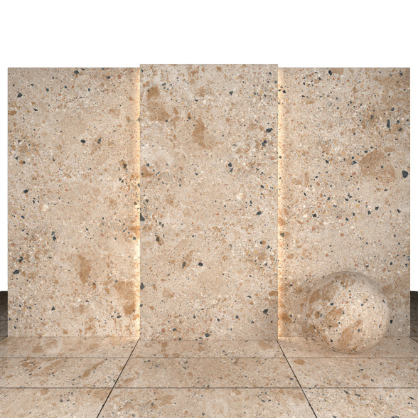 Fliese Beige Bright Stone 3D-Modell