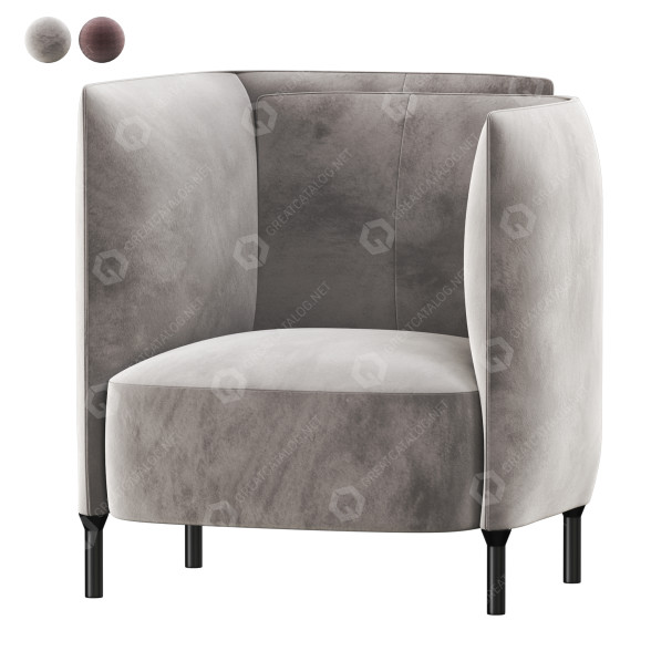 Fauteuil Ligne Roset Hemicycle modèle 3D