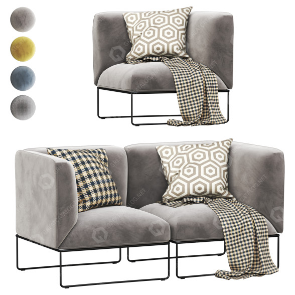 Fotel Andreu World Siesta model 3D