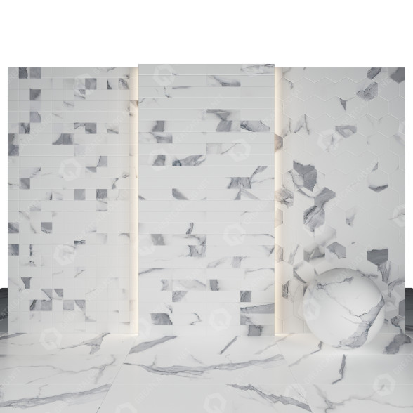 Carrelage Statuario Marble 05 modèle 3D