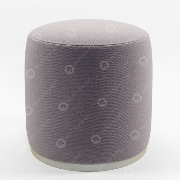 Hocker AllModern Hedrick Upholstered 3D-Modell