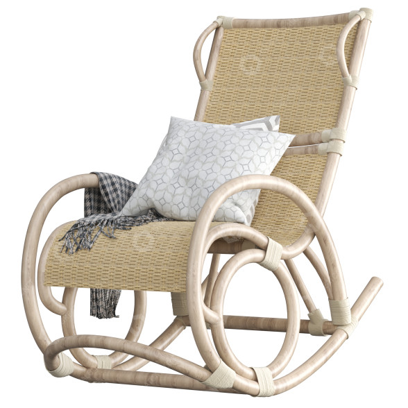 Fotel bujany Casa-Moro Rattan Cadis Nature model 3D