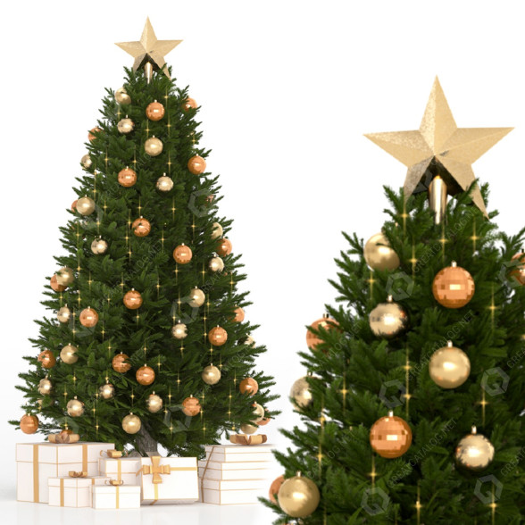 Декор Christmas Tree 01 3D модель