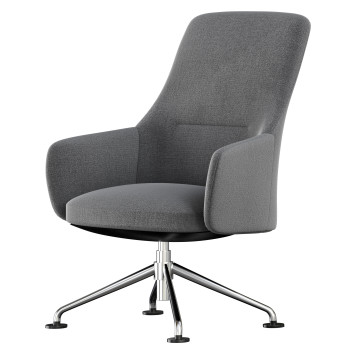 Krzesło biurowe Quinti Sedute Gray Fabric
