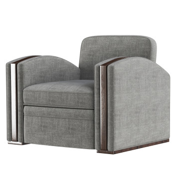 Armchair  Hugues Chevalier Flanelle 3D model