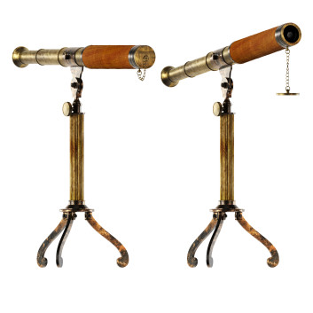 Телескоп Vintage W Outway in Tripod 3D модель