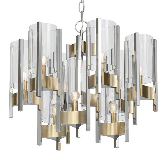 Chandelier 1stDibs Glass Hurricane by Gaetano Sciolari 3D model