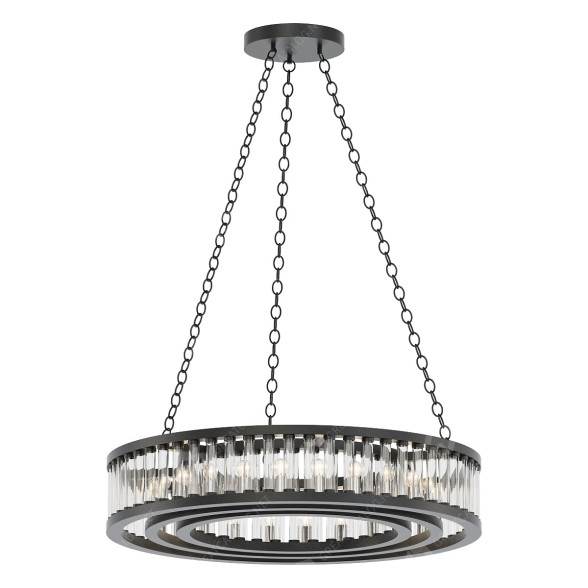 Lustre Pottery Barn Lana Crystal Round modèle 3D